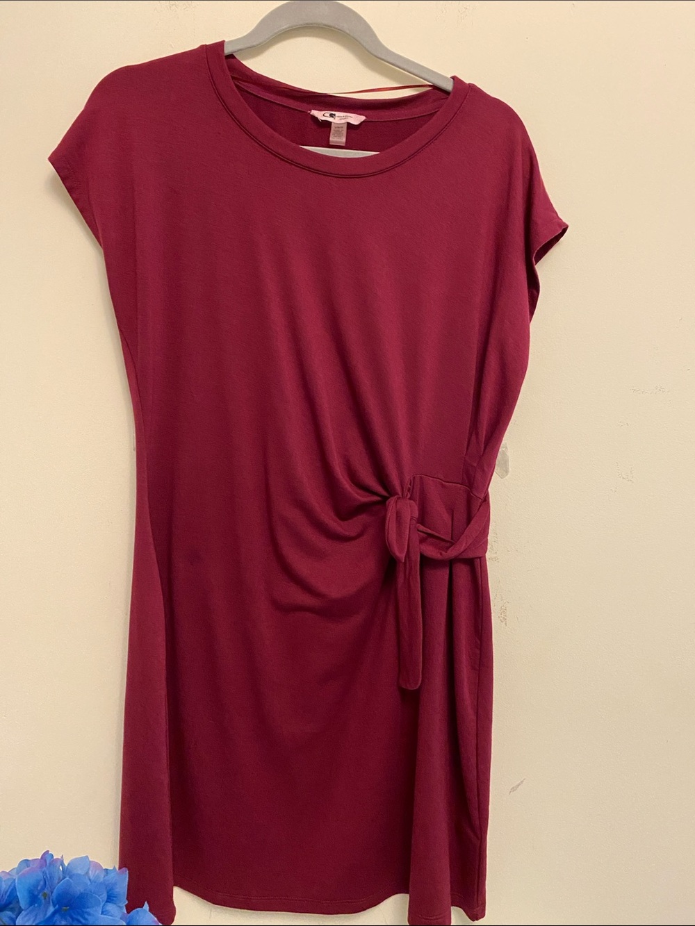 Cable & Gauge Knot-Detail Midi Dress - Burgundy